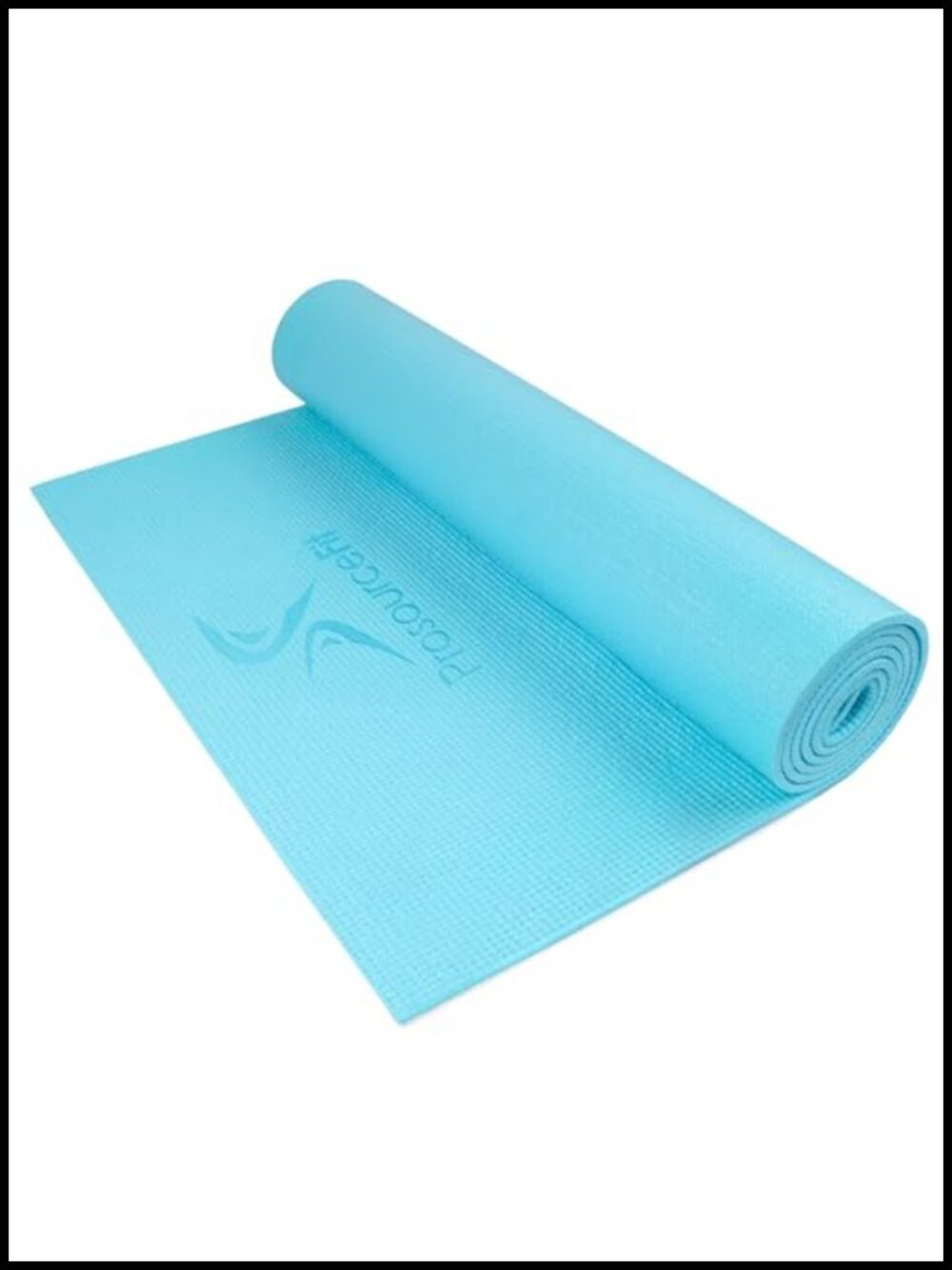 ProSourceFit Yoga Exercise Mat 1/4 Inch Thick 6mm Non Slip with Carrying Straps